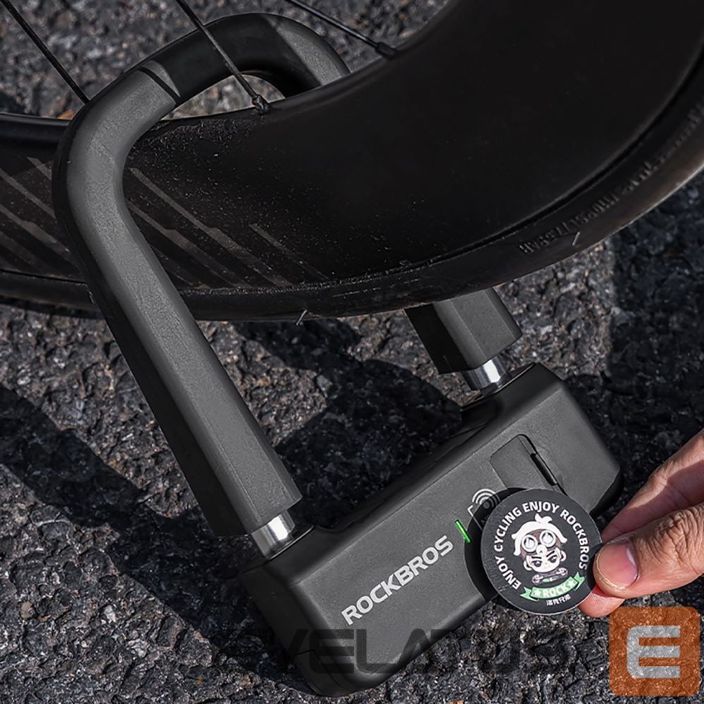 Bicycle accessory Rockbros Rockbros RBNS1 SMART Bike Lock with NFC Reader - Black