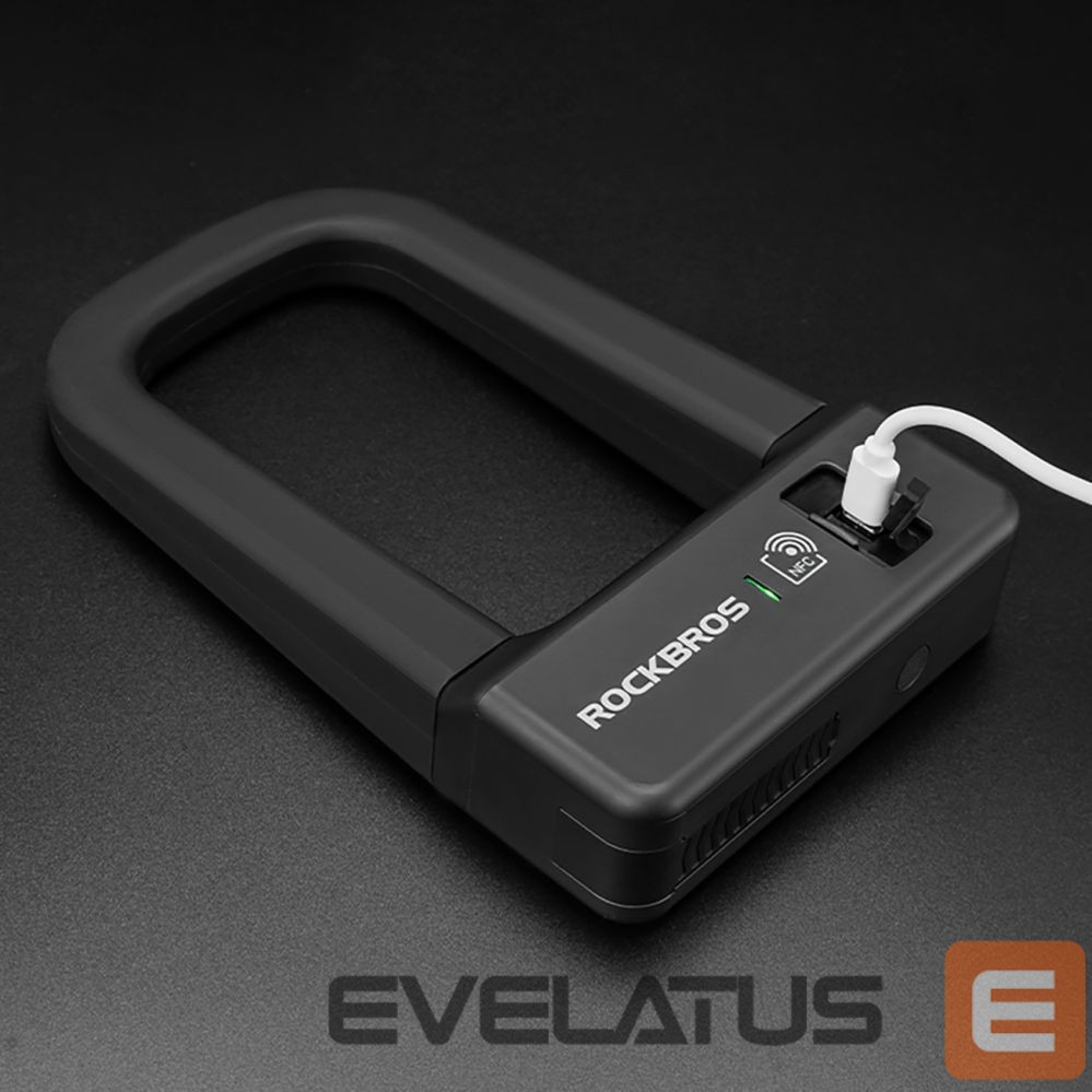 Bicycle accessory Rockbros Rockbros RBNS1 SMART Bike Lock with NFC Reader - Black