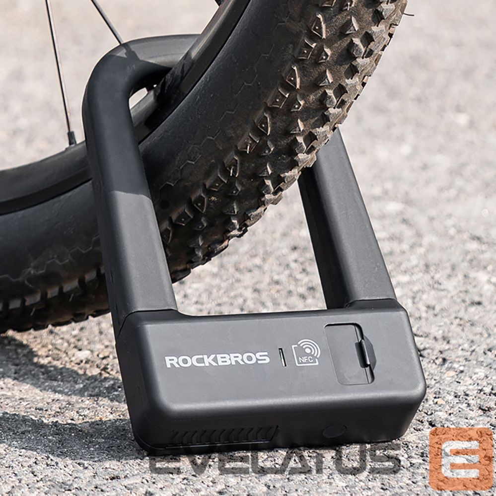Bicycle accessory Rockbros Rockbros RBNS1 SMART Bike Lock with NFC Reader - Black