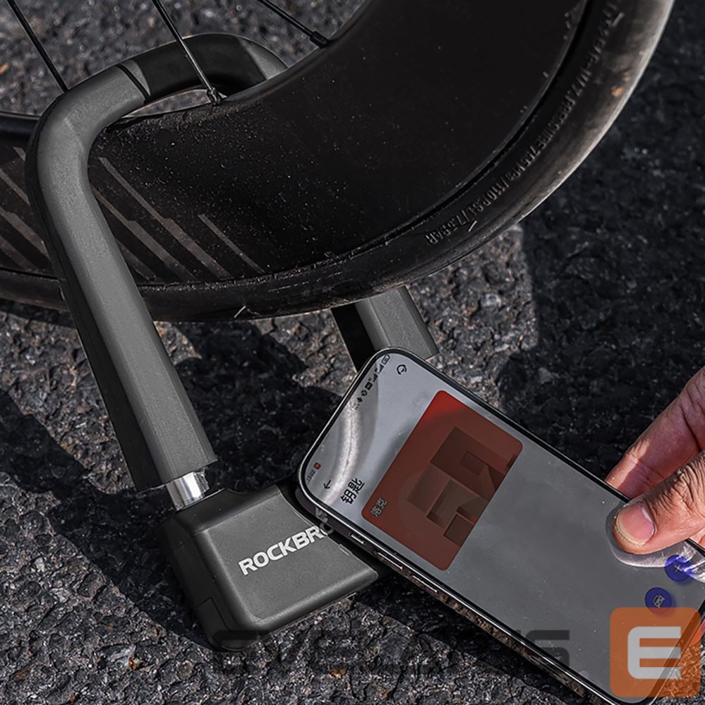 Bicycle accessory Rockbros Rockbros RBNS1 SMART Bike Lock with NFC Reader - Black