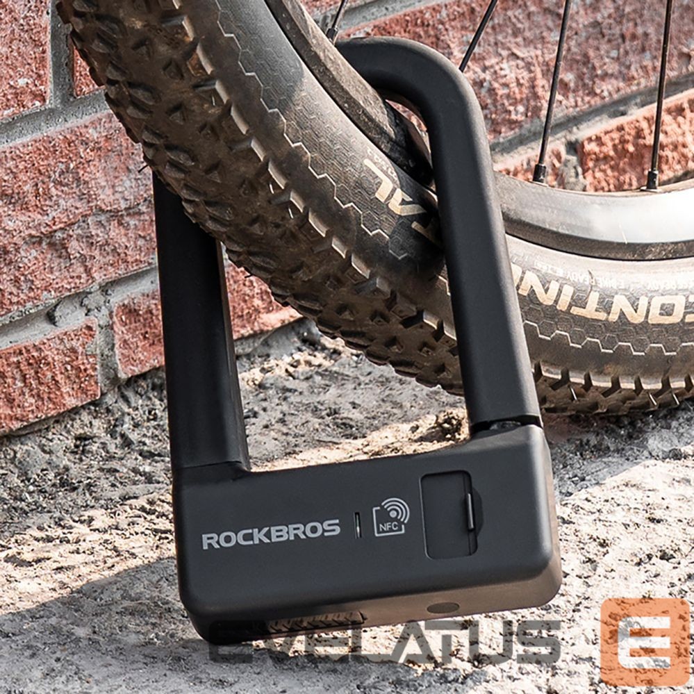 Bicycle accessory Rockbros Rockbros RBNS1 SMART Bike Lock with NFC Reader - Black