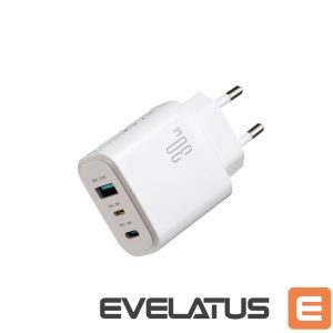 Adapter Joyroom  Joyroom JR-TG6 GaN 30W Wall Charger - White 