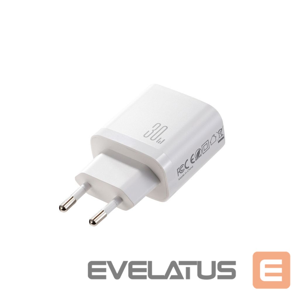 Adapter Joyroom Joyroom JR-TG6 GaN 30W Wall Charger - White
