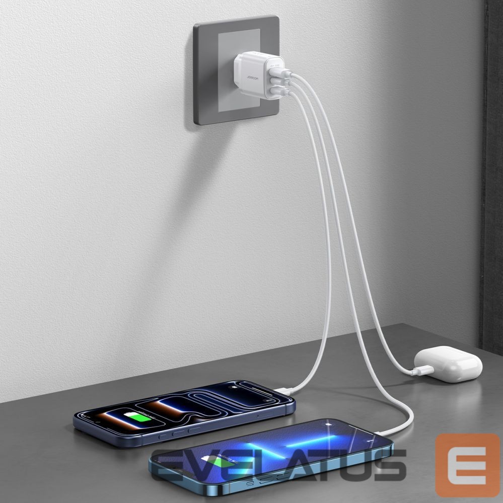 Adapter Joyroom Joyroom JR-TG6 GaN 30W Wall Charger - White
