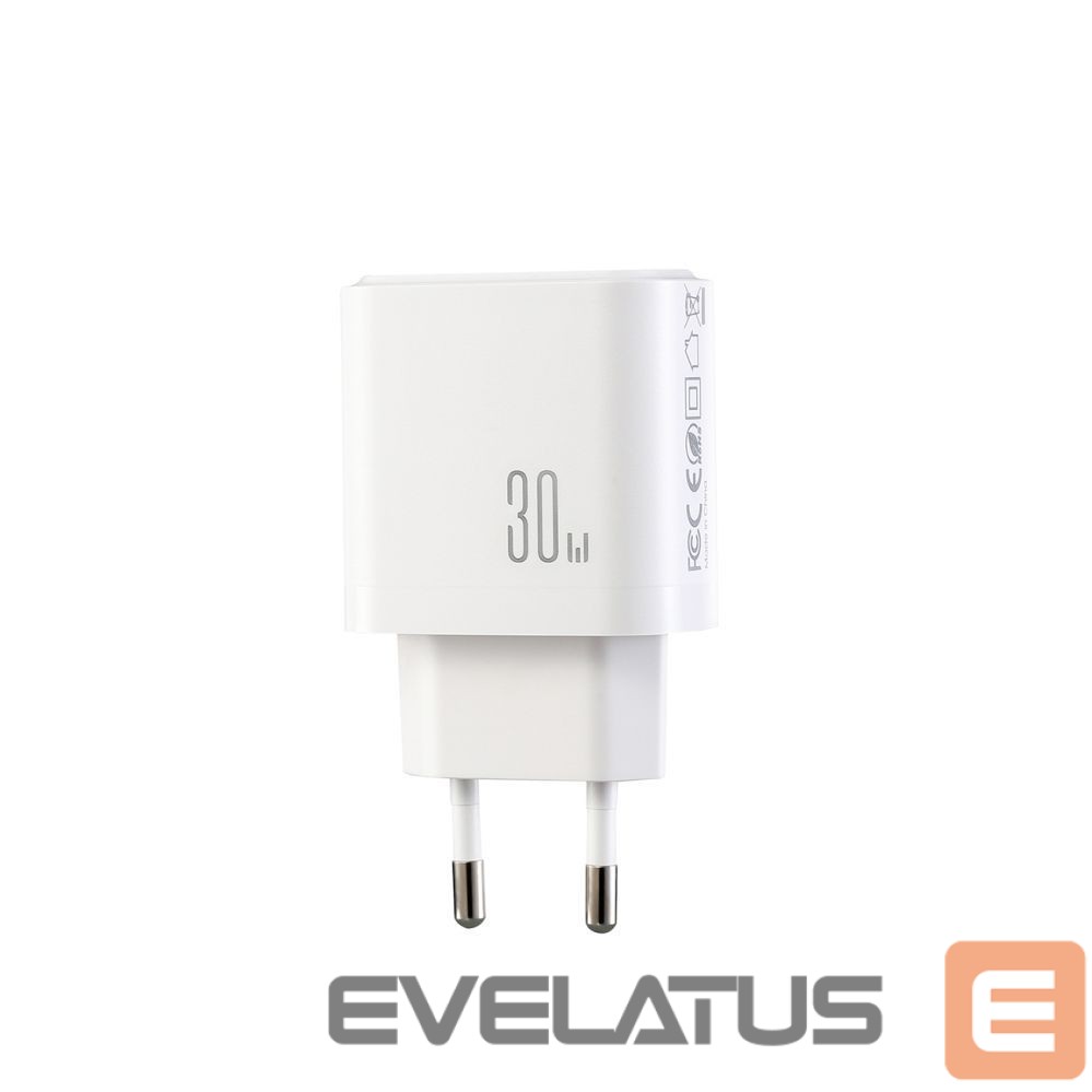 Adapter Joyroom Joyroom JR-TG6 GaN 30W Wall Charger - White