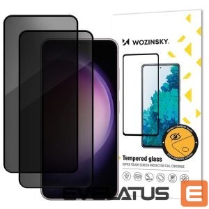 Protective glass Wozinsky  Wozinsky Privacy Glass for Samsung Galaxy S26 Plus compatible with fingerprint reader - 2 pcs. 