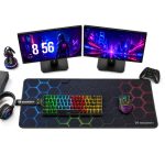 Mouse pad Wozinsky  Wozinsky WPD-B800 Gaming Desk Pad 800x300mm Waterproof with Pattern - Black 