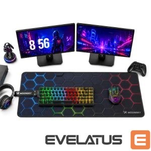 Mouse pad Wozinsky  Wozinsky WPD-B800 Gaming Desk Pad 800x300mm Waterproof with Pattern - Black 
