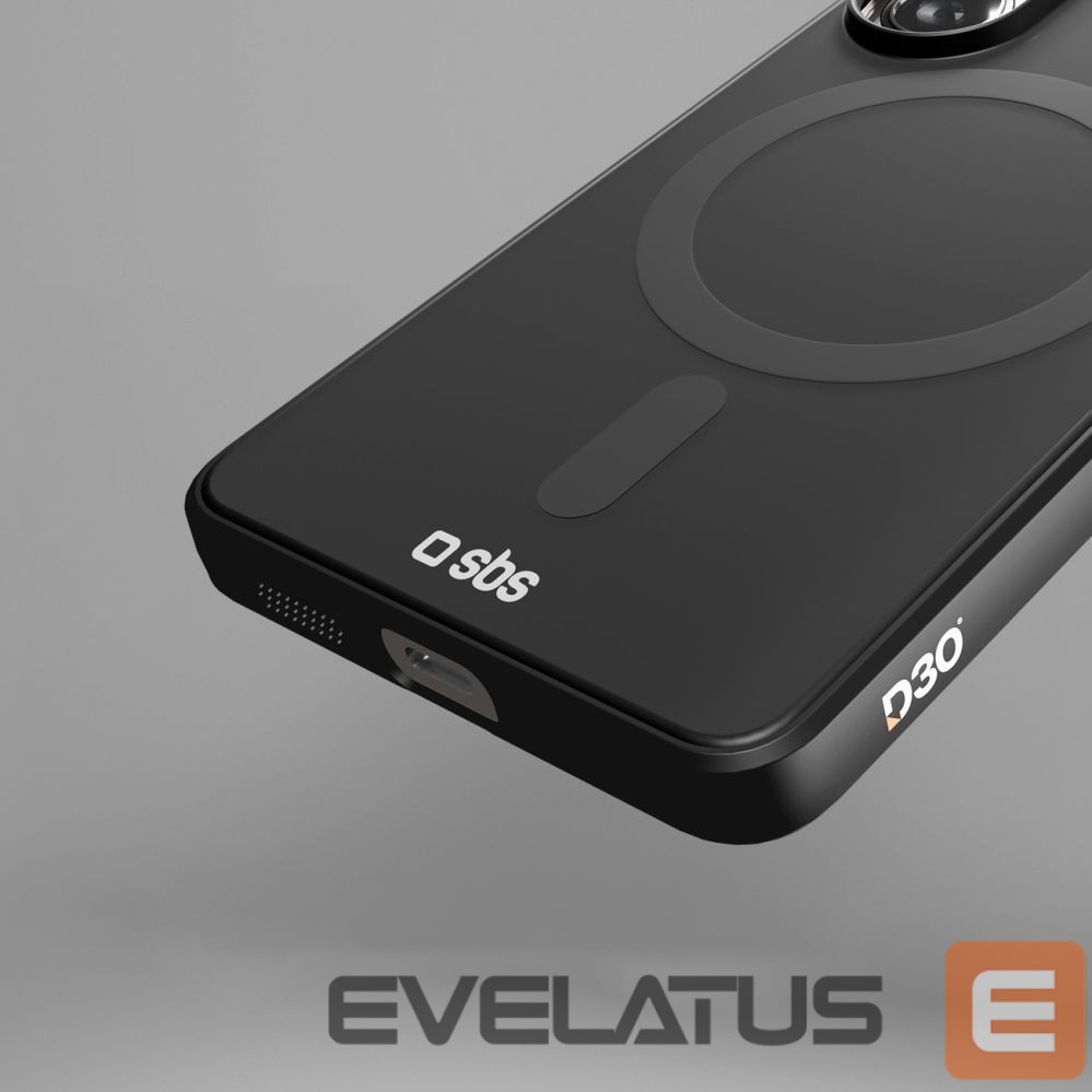 Back panel cover SBS SBS Full Active Case D3O for Samsung Galaxy S26, MagSafe Compatible - Black
