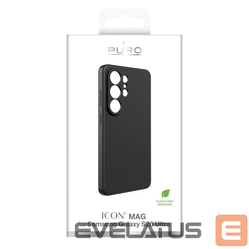 Back panel cover Puro Puro ICON Protective Case for Samsung Galaxy S26 Ultra Silicone - Black