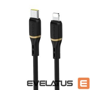 Cable Dudao  Dudao L25X USB-C - Lightning Cable 1m 30W with Soft Silicone Braid - Black 