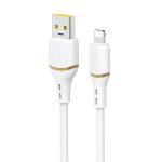 Cable Dudao  Dudao L25L USB-A - Lightning Cable 1m 30W with Soft Silicone Braid - White 