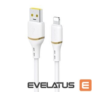 Cable Dudao  Dudao L25L USB-A - Lightning Cable 1m 30W with Soft Silicone Braid - White 