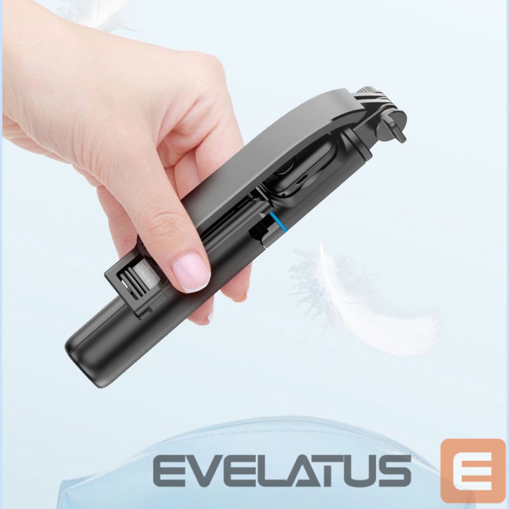 Camera accessory Dudao Selfie stick Dudao F18S 4-in-1 foldable tripod with remote control - black