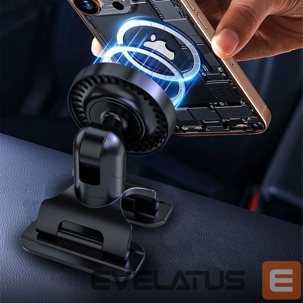 Mobile phone accessories Dudao Dudao F25 MagSafe-compatible car mount for dashboard or windshield - black