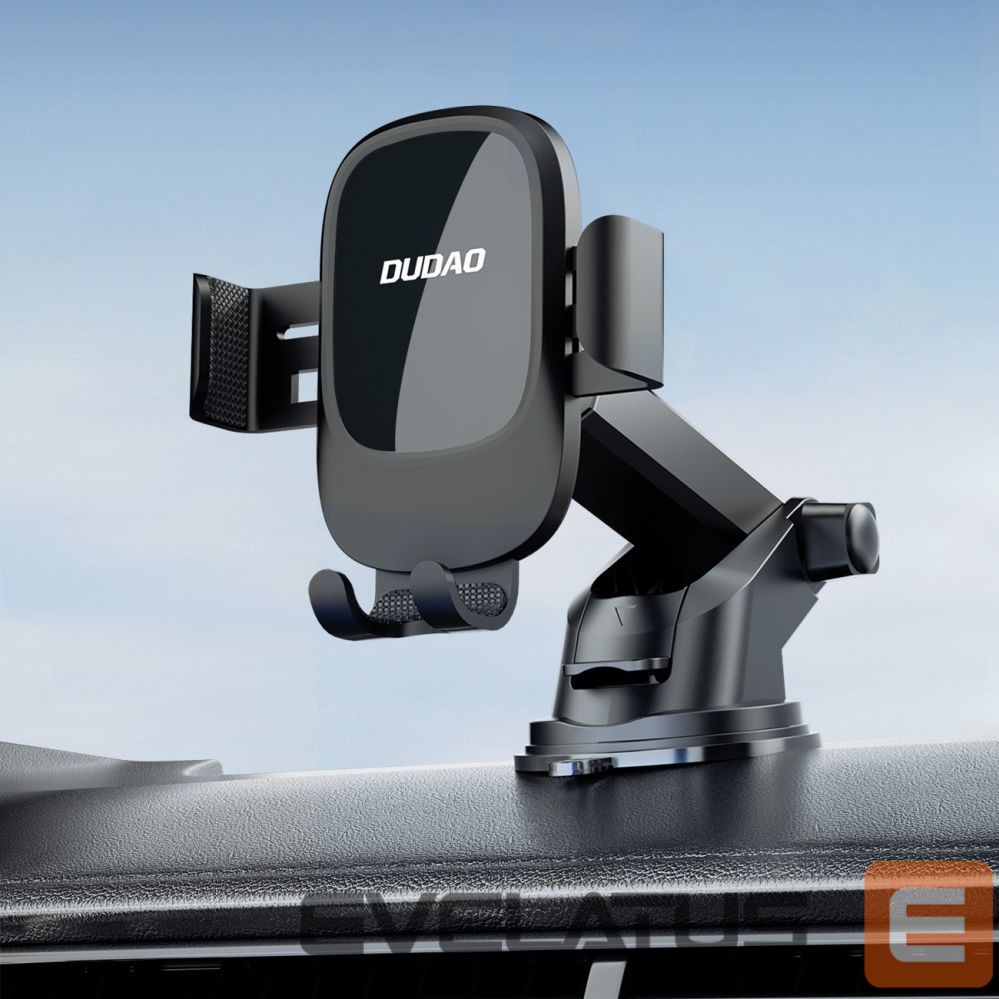 Mobile phone accessories Dudao Dudao F5N+ gravity car holder with suction cup for windshield or dashboard - black