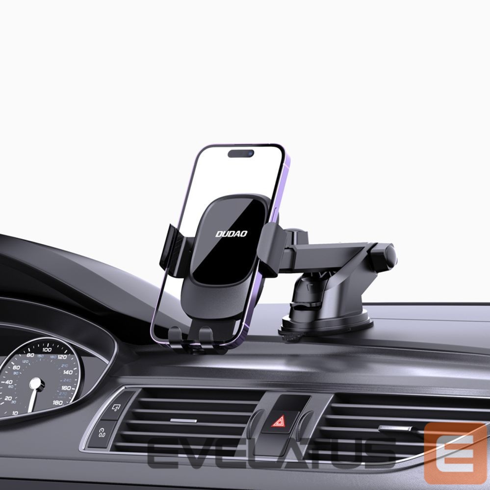 Mobile phone accessories Dudao Dudao F5N+ gravity car holder with suction cup for windshield or dashboard - black