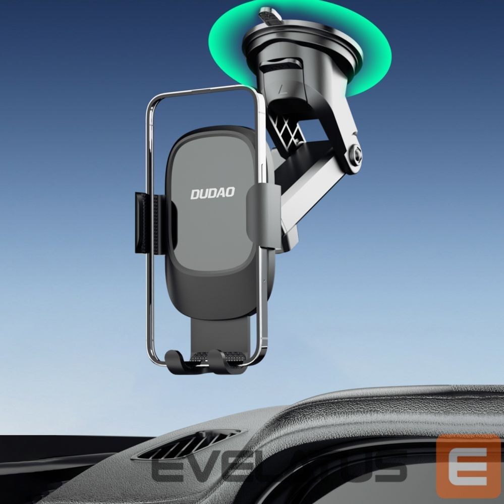Mobile phone accessories Dudao Dudao F5N+ gravity car holder with suction cup for windshield or dashboard - black