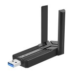 Wireless charger Wozinsky  Wozinsky WAX-1800 Dual-Band Wireless USB 3.0 WiFi 6 Adapter - Black 