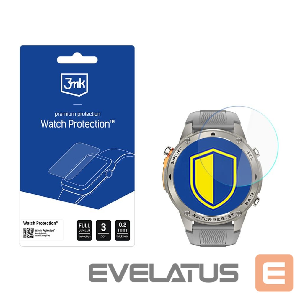 Protective glass 3MK 3mk Watch Protection FlexibleGlass Hybrid Glass for Alligator Watch GPS