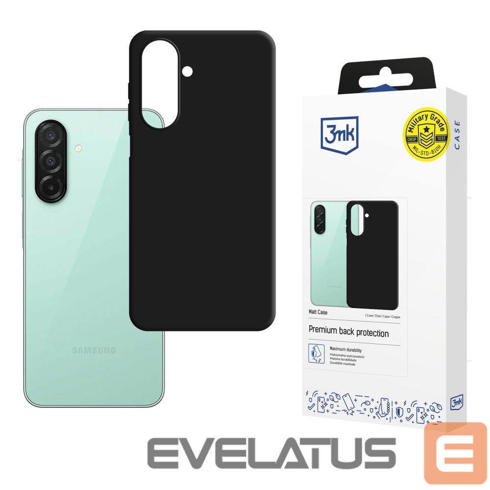 Back panel cover 3MK 3mk Matt Case for Samsung Galaxy A27 5G - Matte Black