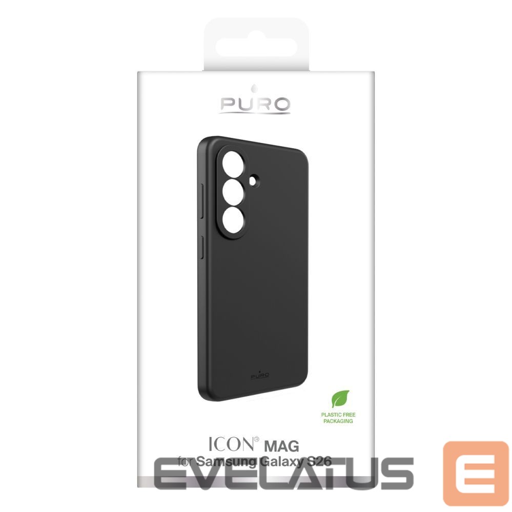 Back panel cover Puro Puro ICON Silicone Case for Samsung Galaxy S26 - Black
