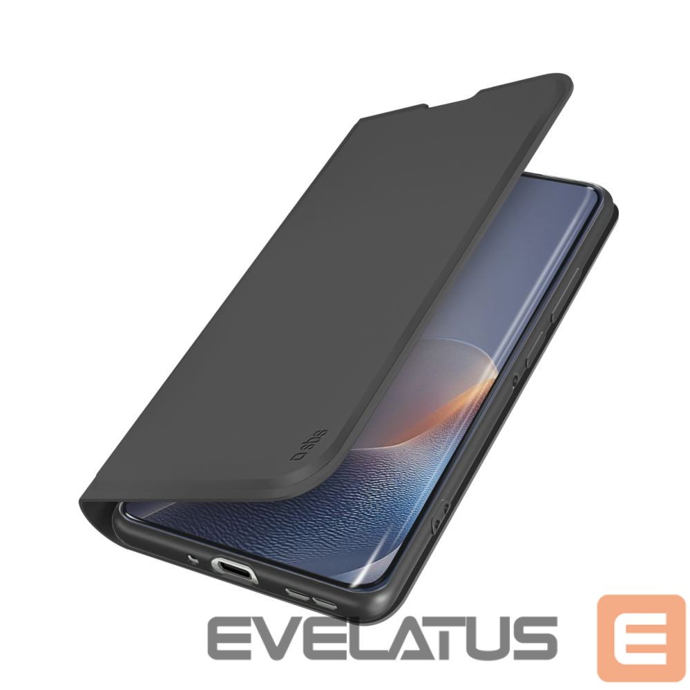 Back panel cover SBS SBS Wallet Smooth case for Motorola Edge 60 Fusion with flap - black