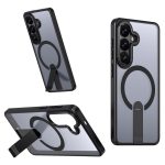 Back panel cover Hurtel  Hybrid Armor X Case for Samsung Galaxy A57 with Stand, Compatible with MagSafe - Black 