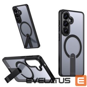 Back panel cover Hurtel  Hybrid Armor X Case for Samsung Galaxy A57 with Stand, Compatible with MagSafe - Black 