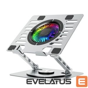 Other Computer Accessory Wozinsky  Wozinsky WDCX-X16-AS CoolBase RGB 360° cooling stand for laptop and tablet - silver 