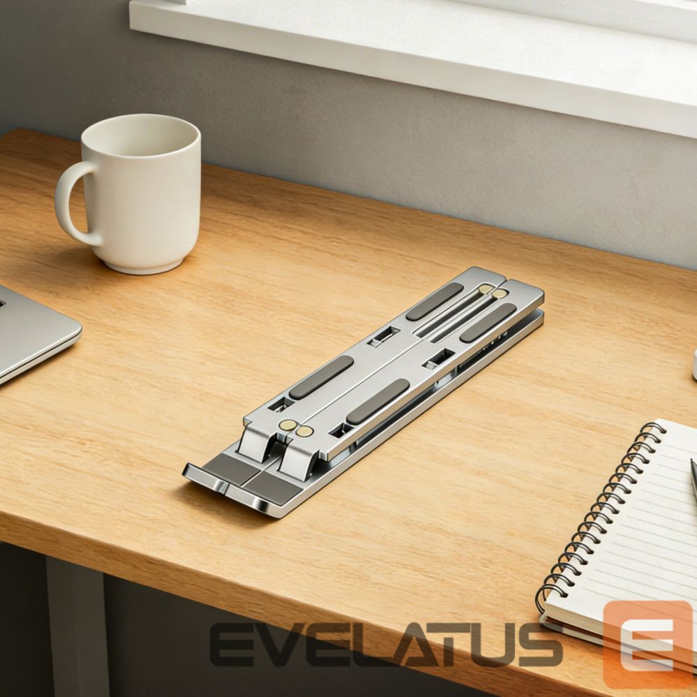 Other Computer Accessory Wozinsky Wozinsky WDCX-X8S Foldable Adjustable Laptop Stand - Silver