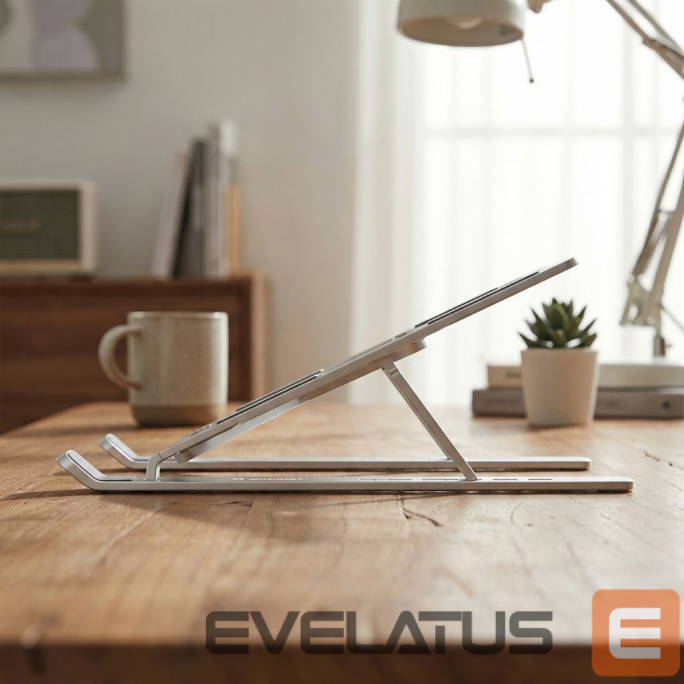 Other Computer Accessory Wozinsky Wozinsky WDCX-X8S Foldable Adjustable Laptop Stand - Silver