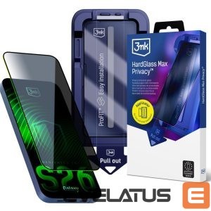 Protective glass 3MK  9H tempered glass with 3mk HardGlass Max Privacy filter for Samsung Galaxy S26 