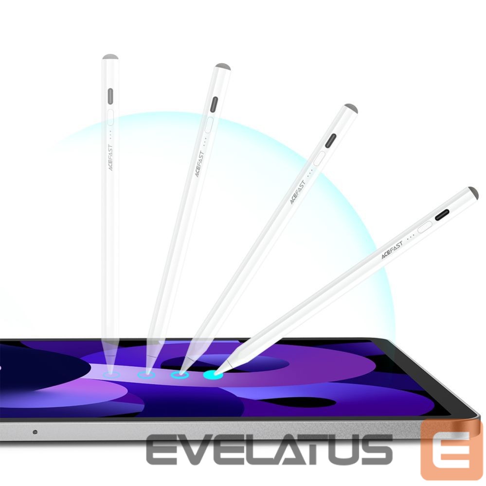Stylus Acefast Acefast V2 Capacitive Stylus for iPad with 2 Interchangeable Tips - White