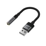 Camera accessory Acefast  Acefast J13 USB-A to 3.5mm mini jack adapter - black 