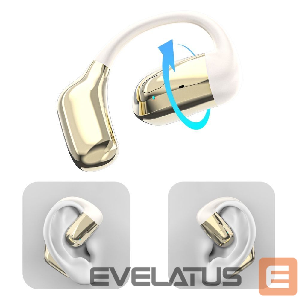 Wired headphones Dudao Dudao U4Pro Bluetooth universal over-ear headset for both ears - beige and gold