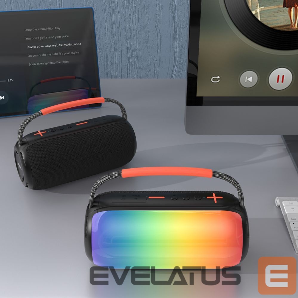 Bluetooth speakers Dudao Dudao Y21 Wireless Speaker with RGB Backlight Bluetooth 5.3 - Black