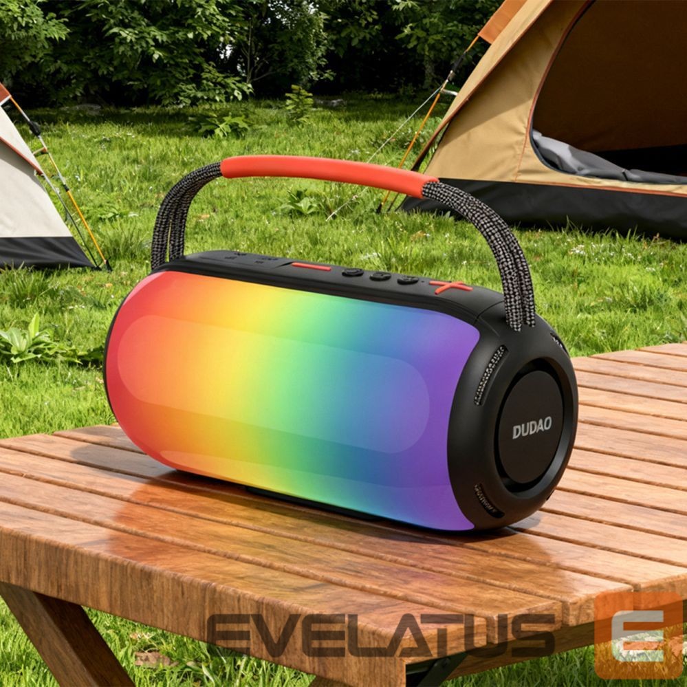 Bluetooth speakers Dudao Dudao Y21 Wireless Speaker with RGB Backlight Bluetooth 5.3 - Black