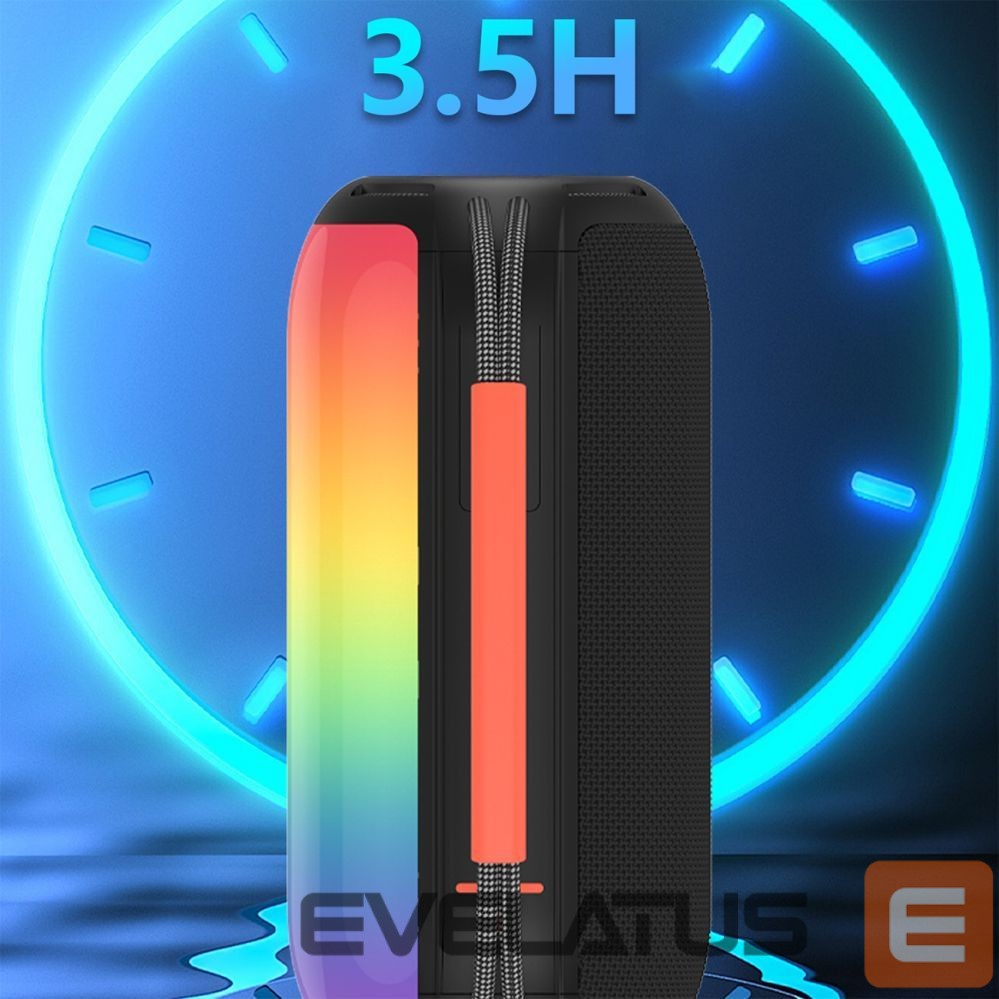 Bluetooth speakers Dudao Dudao Y21 Wireless Speaker with RGB Backlight Bluetooth 5.3 - Black