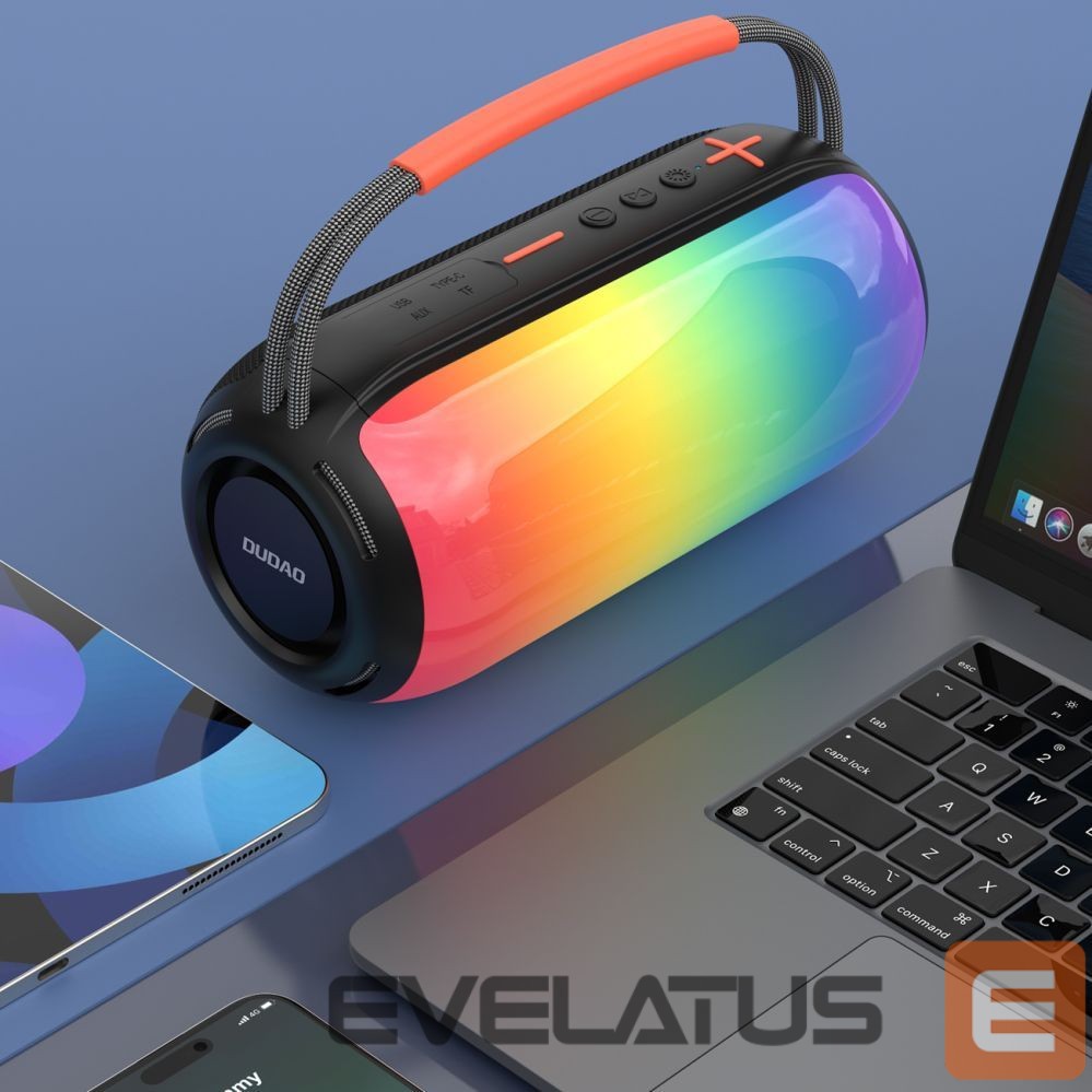 Bluetooth speakers Dudao Dudao Y21 Wireless Speaker with RGB Backlight Bluetooth 5.3 - Black