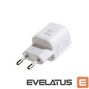 Adapter Joyroom  Joyroom JR-TG7 33W USB-A + USB-C Wall Charger with 60W USB-C to USB-C 1m Cable - White 