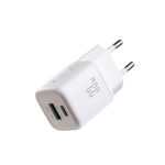 Adapter Joyroom  Joyroom JR-TG7 33W USB-A + USB-C Wall Charger - White 