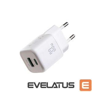 Adapter Joyroom  Joyroom JR-TG7 33W USB-A + USB-C Wall Charger - White 
