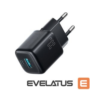 Adapter Joyroom  Joyroom JR-TG7 33W USB-A + USB-C Wall Charger - Black 