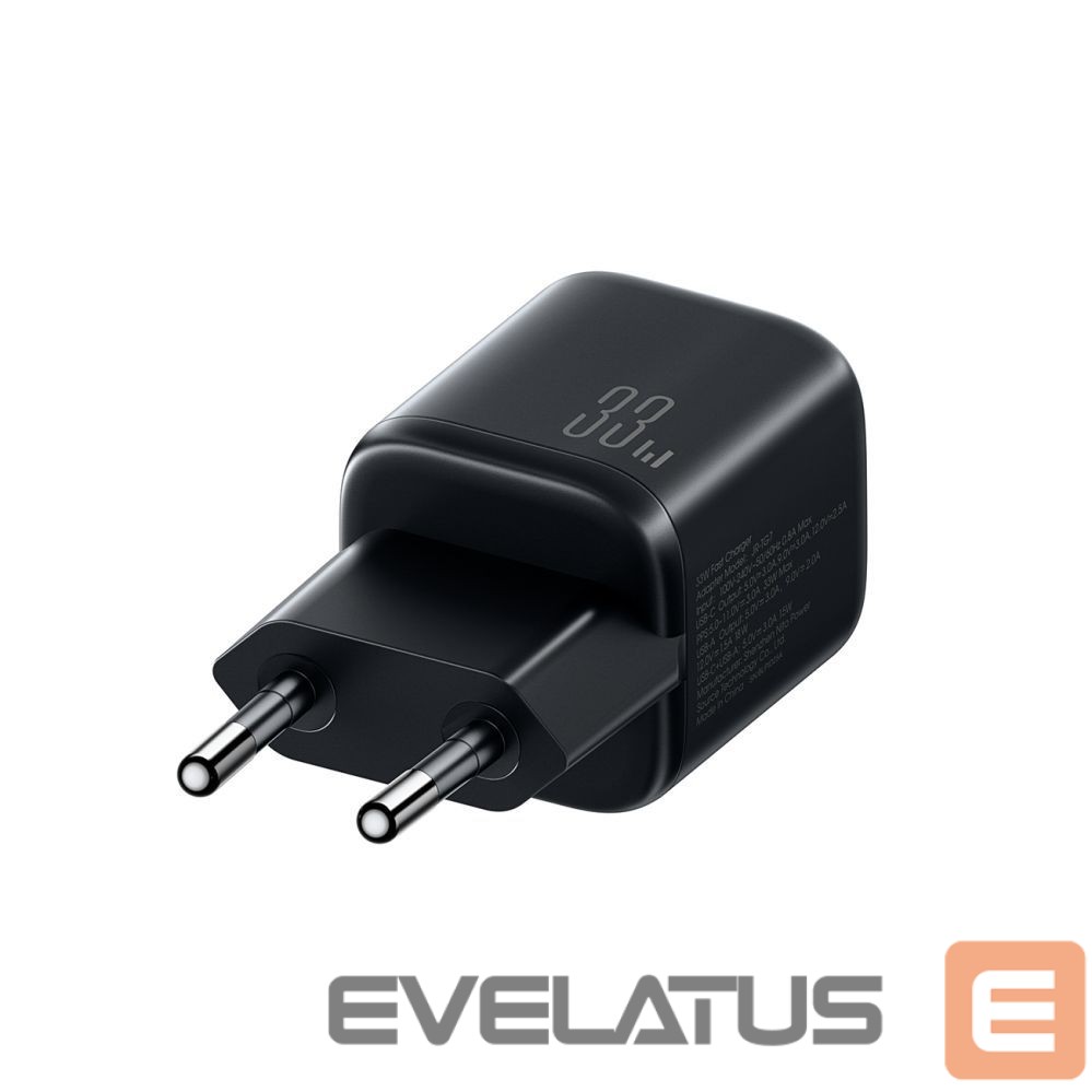 Adapter Joyroom Joyroom JR-TG7 33W USB-A + USB-C Wall Charger - Black