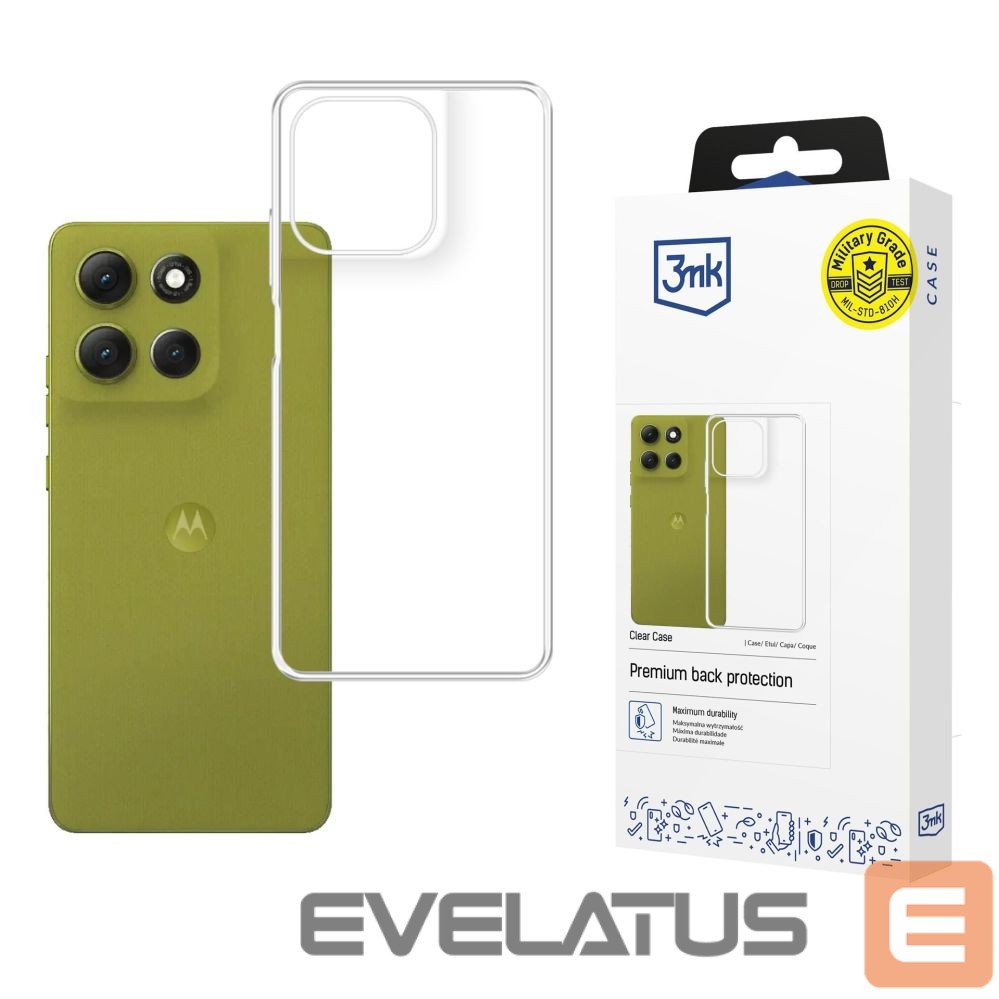 Back panel cover 3MK 3mk Clear Case for Motorola Moto G86 / G86 Power - transparent