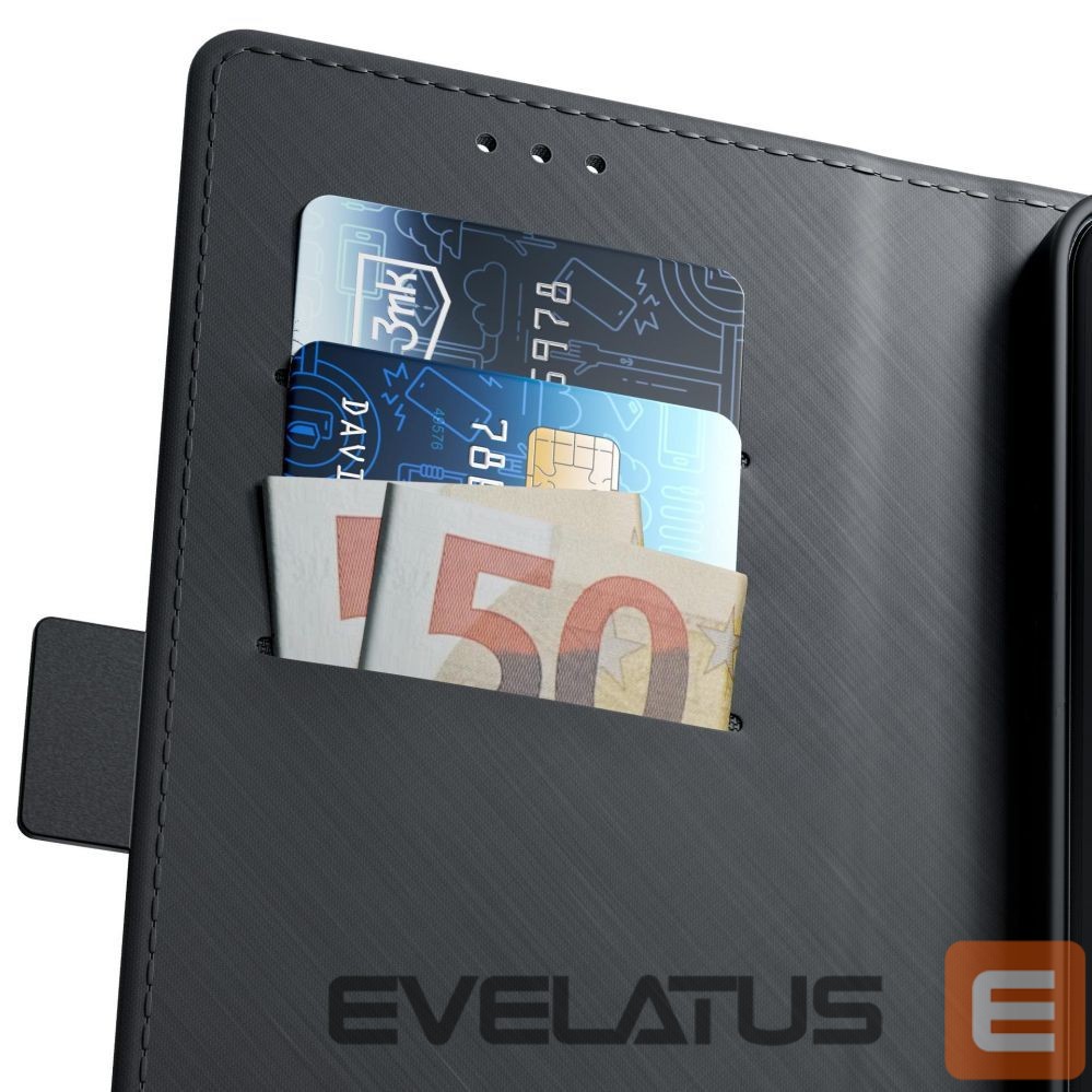 Back panel cover 3MK 3mk Wallet Case for Honor Magic 8 Lite - Black