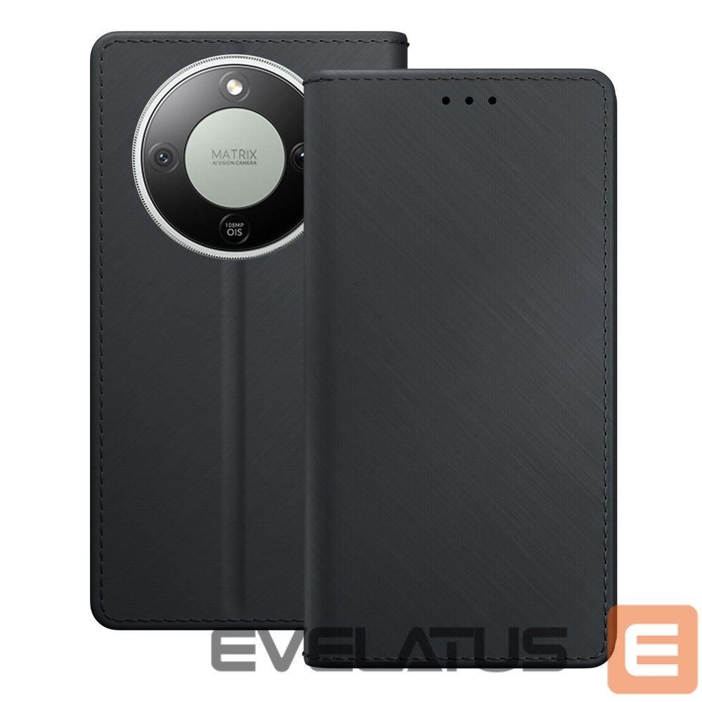 Back panel cover 3MK 3mk Wallet Case for Honor Magic 8 Lite - Black