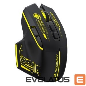 Other Wozinsky  Wozinsky WMGB-1181 Wireless Optical Gaming Mouse 3200 DPI with Built-in Battery and Backlight - Black and Yellow 