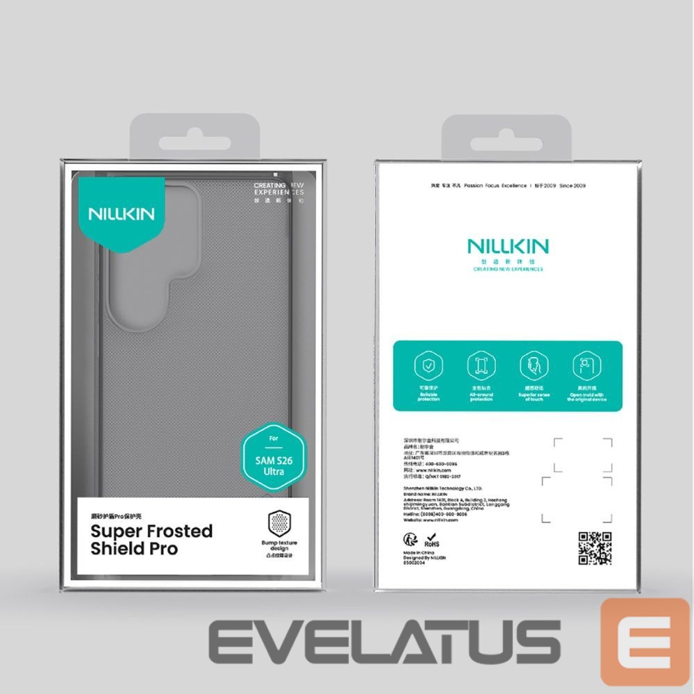 Back panel cover Nillkin Nillkin Super Frosted Shield Pro Magnetic Case Compatible with MagSafe for Samsung Galaxy S26 - Translucent Black
